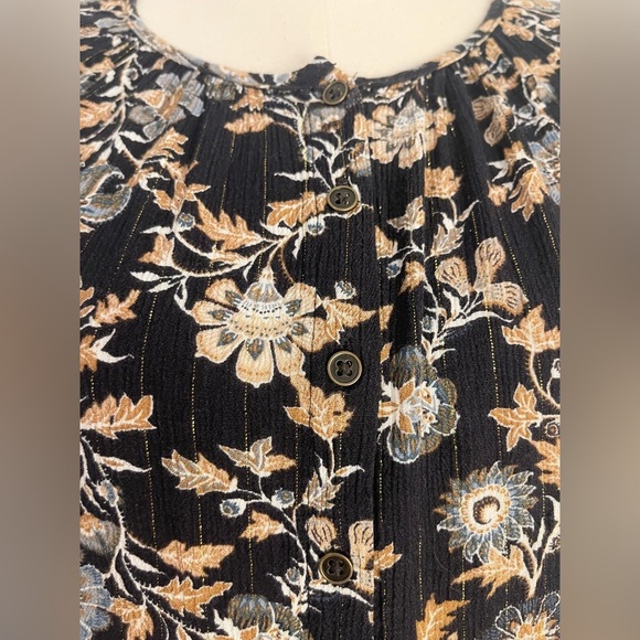 Knox Rose Women’s Black and Cream Floral Blouse | Size XXL - Picture 7 of 9